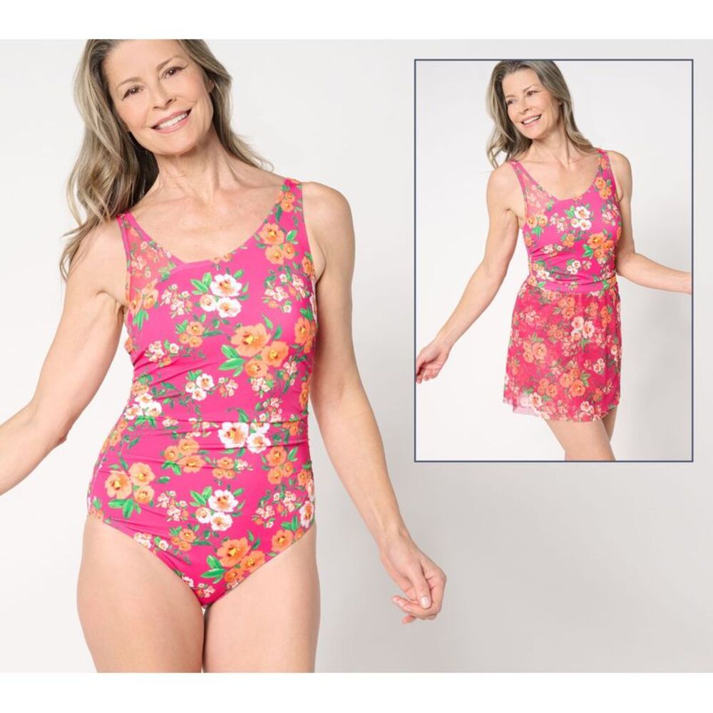 Isaac Mizrahi Live! Women's Swimsuit Sz 10 Bridgehampton Multi-colored